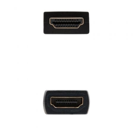 Nanocable Cable HDMI 2.0 Prolongador Macho-Hembra 2m Negro